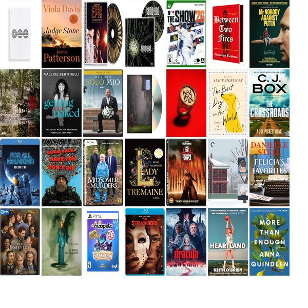 SalinaPL's tweet photo. This week the Salina Public Library has 36 new books, 21 new movies, and eighteen new music CDs. https://t.co/9BLxb9zXHk https://t.co/UjJ67S9sB2