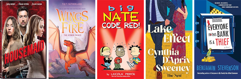 This week the Springfield Free Public Library has 66 new books and one new movie.  New items include The Housemaid. wowbrary.org/nu.aspx?p=6197…