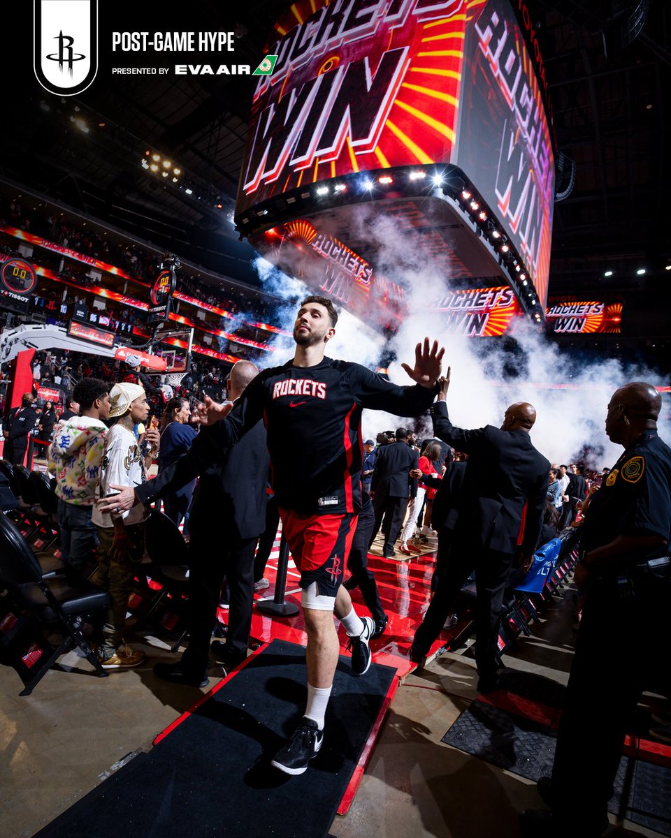 HoustonRockets's tweet image. worked together. secured the dub. 🗣️

@EVAAirUS | #Rockets
