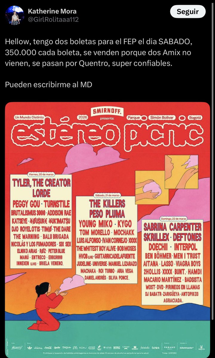 Estafas Boletas Colombia ⚠️‼️ tweet media