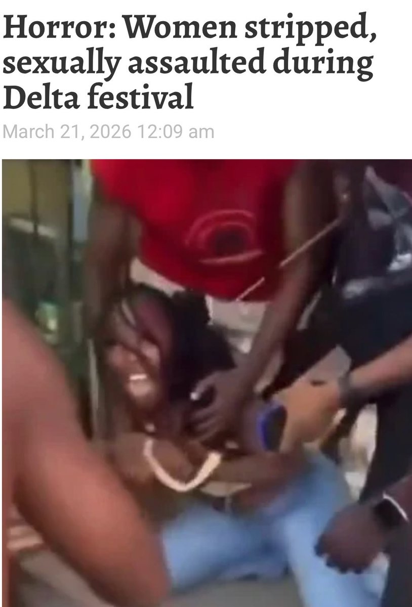 Cuando leí esto creí que al final daría el nombre de la película
Desgraciadamente estaba narrando lo que pasó en el festival en Ozoro, Nigeria. Ninguna mujer debería tener que soportar semejante terror, esos animales deberían estar presos