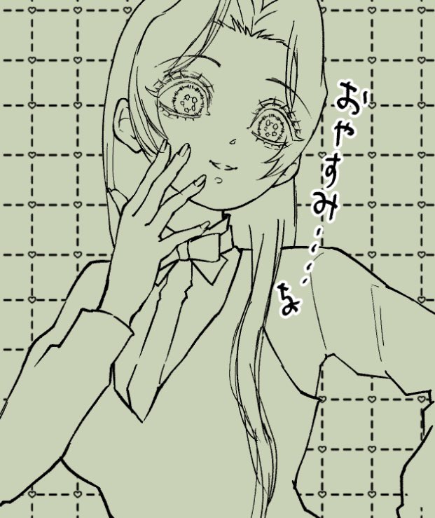 ちょうちょの髪飾りないから🌸エさんに見えない🙂‍↔️
続きは後日…おやすみ😴