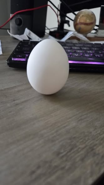 abbyrd1963's tweet photo. How many people knew that you can stand an egg on end at the precise moment of the spring equinox? I did it at 10:46 Am on March 20. Yes, probably too much time on my hands...LOL https://t.co/CU2fO9w46t