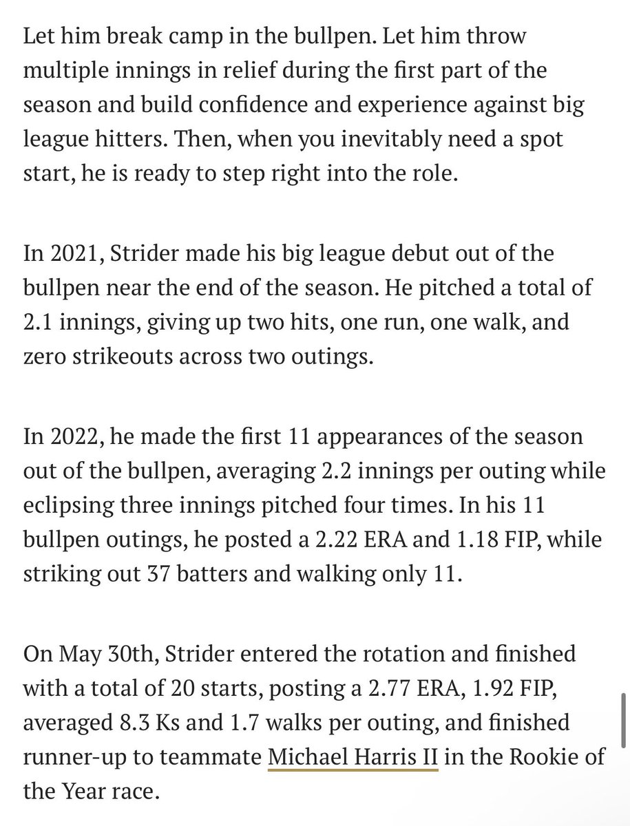 The 20 year old Spencer Strider starter kit will be taking the same route Spencer Strider himself took, but two years younger than his predecessor.

Not bad for a $75,000 IFA signing who was predominantly overlooked in his class. So happy and excited for Didier Fuentes.

📖