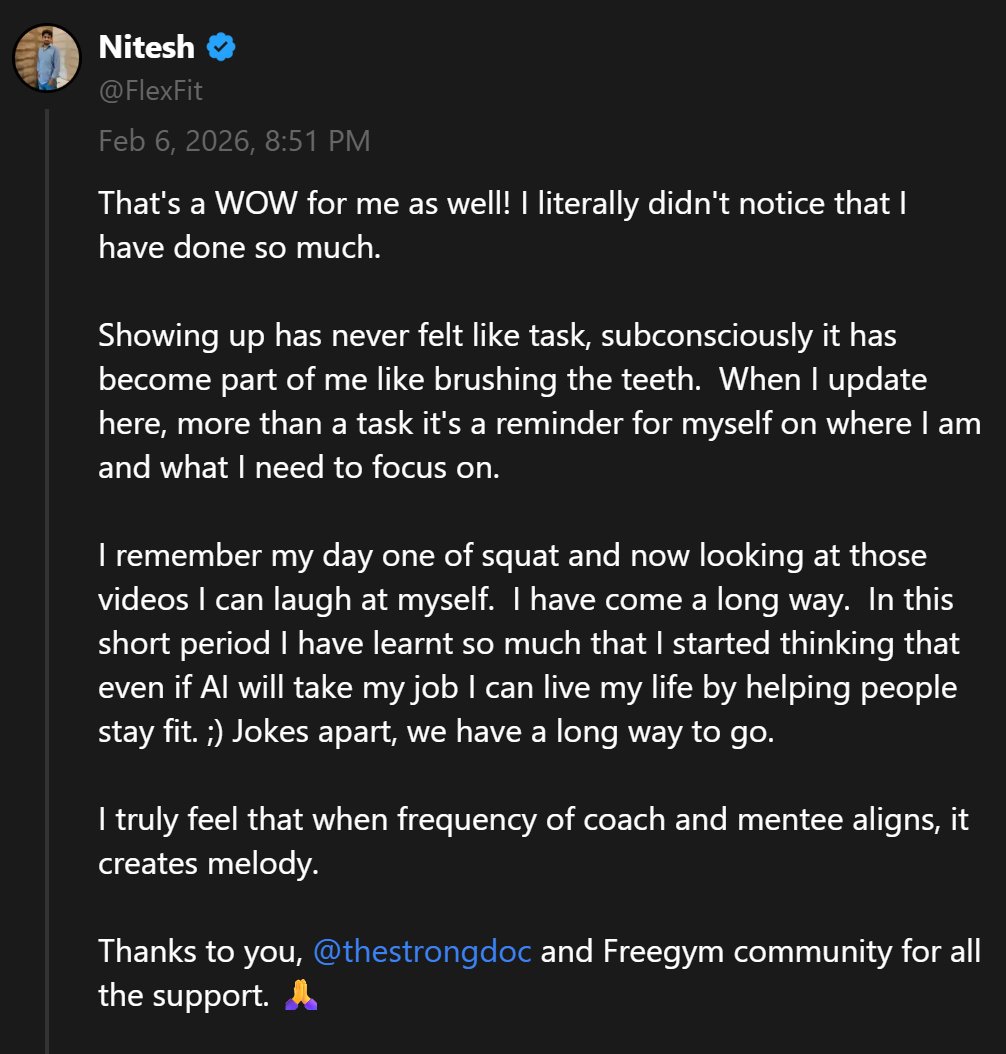 Dr Neha Chawla || FreeGym tweet media