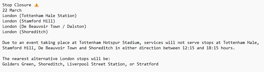 NX Service Updates tweet media