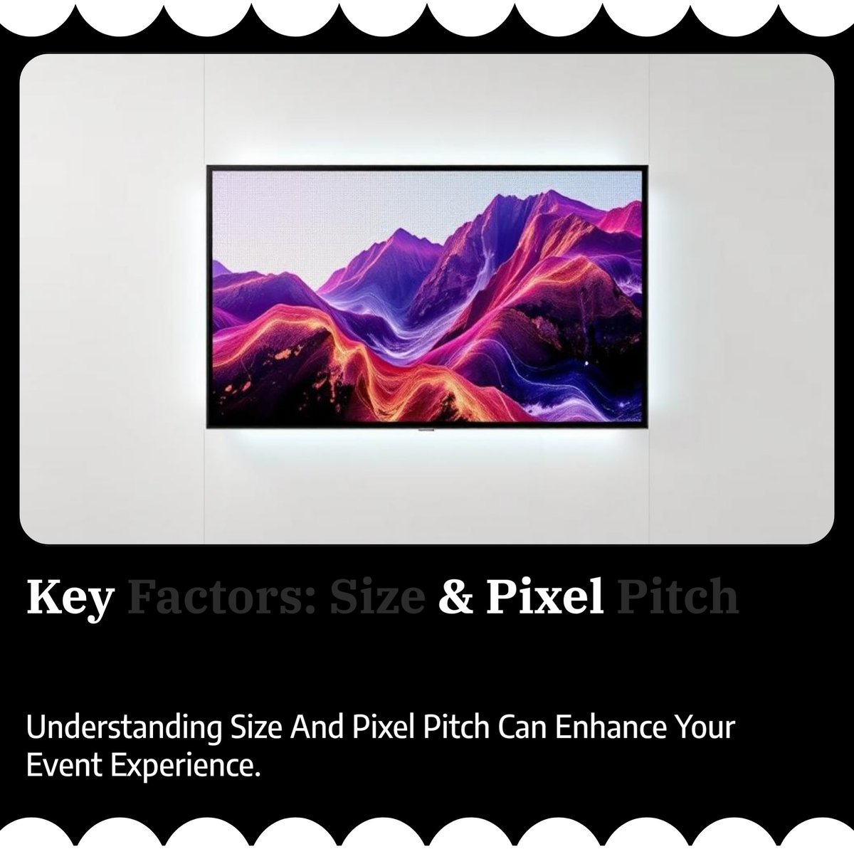 angelsmusicpros's tweet photo. Choosing the right LED screen? Consider size 📏 and pixel pitch 🎥 for optimal impact!

#AngelsMusicProductions #audiovisual #EventEntertainment #DJServices #AVRentals #PhotoBoothFun #EventLighting #ImmersiveExperiences #PartyWithAngels #EventProduction #leddancefloor https://t.co/evzUJCOboO