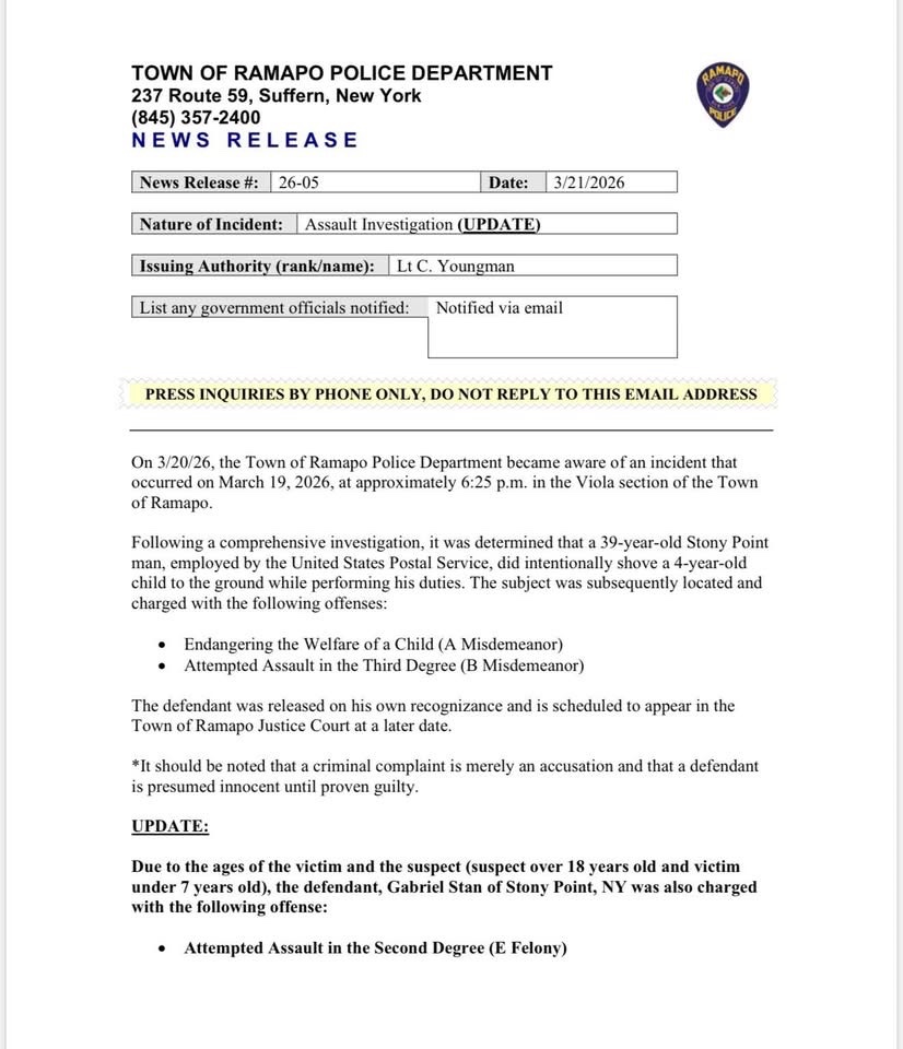 Ramapo Police Dept. tweet media