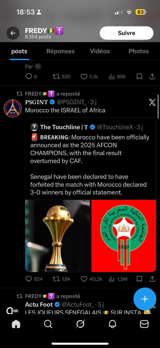 anas_mutd-CHAMPION D’AFRIQUE⭐️⭐️🇲🇦 tweet media