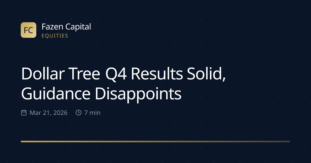 fazencapital's tweet image. Dollar Tree Q4 Results Solid, Guidance Disappoints dlvr.it/TRd038 #DollarTree #Q4Results #EarningsReport #RetailNews #Investing