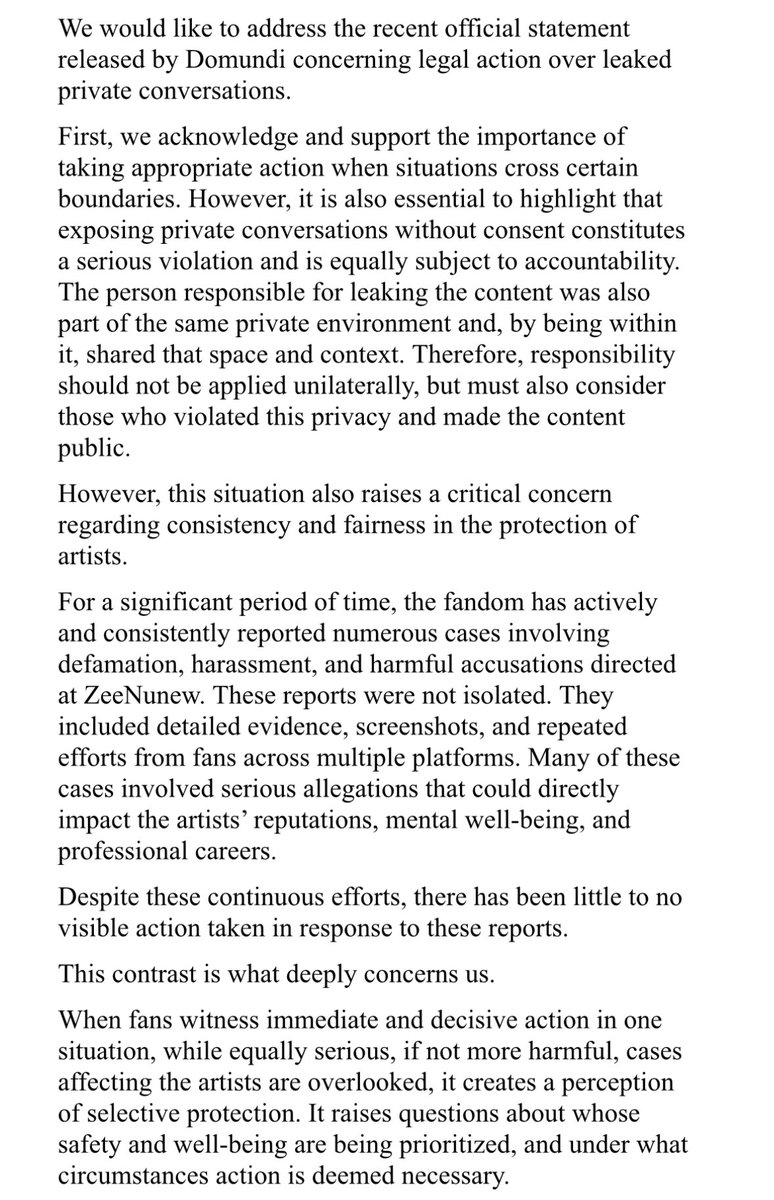 protectzeenunew's tweet photo. ‼️For a long time, fans have reported serious cases of harassment, defamation and harmful accusations against ZeeNunew.

With evidence. Repeatedly.

No action was taken.

This thread contains documented proof.
@DomundiTV @iLeang21 @kerdomundi @GoodMemoriesDMD https://t.co/eDxjOL7q2y