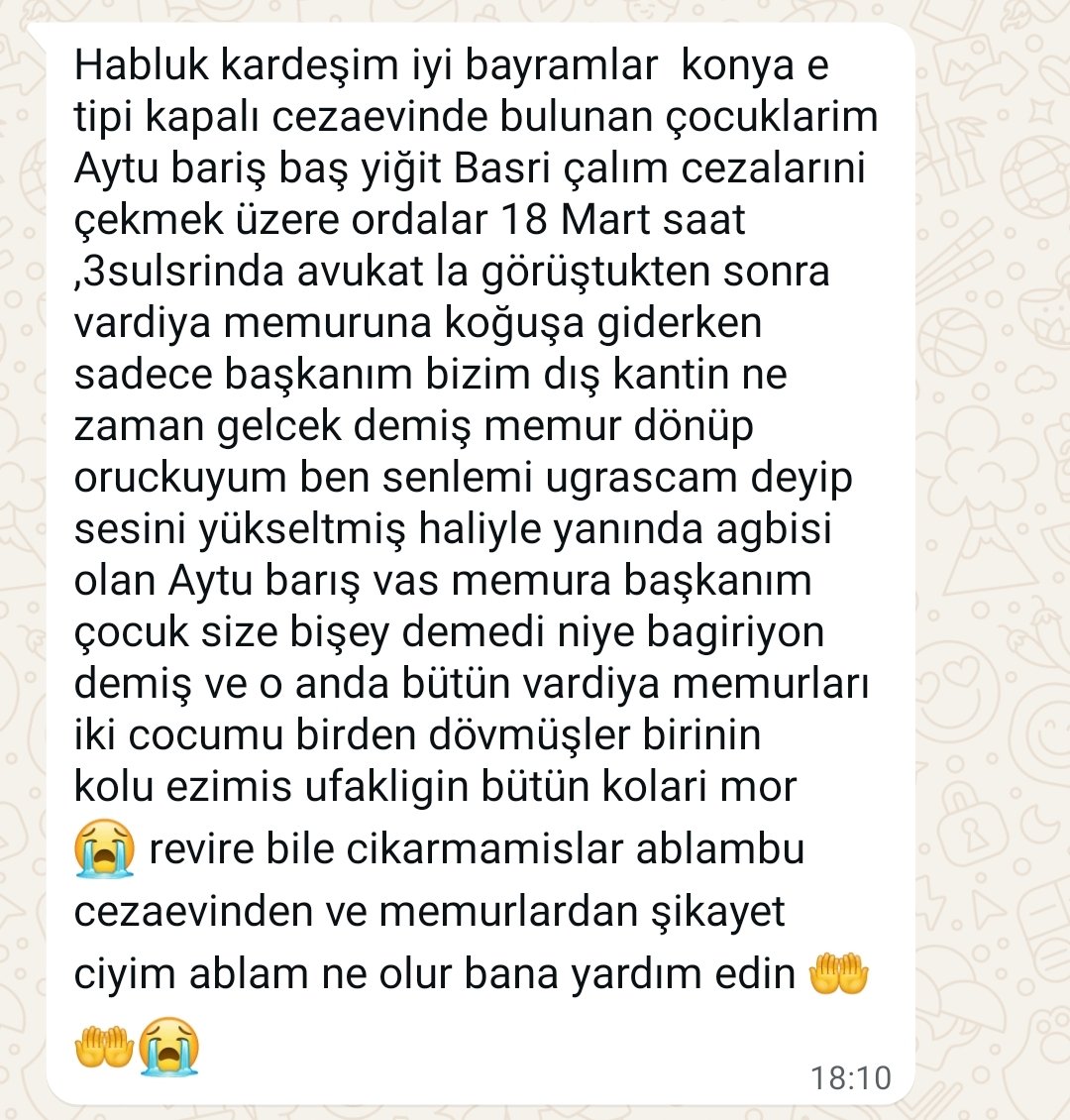 KONYA E TİPİ CEZAEVİNDE NELER OLUYOR? SORUŞTURMA İSTİYORUZ
<a href="/abakingurlek/">Akın Gürlek</a> <a href="/adalet_bakanlik/">T.C. Adalet Bakanlığı</a>