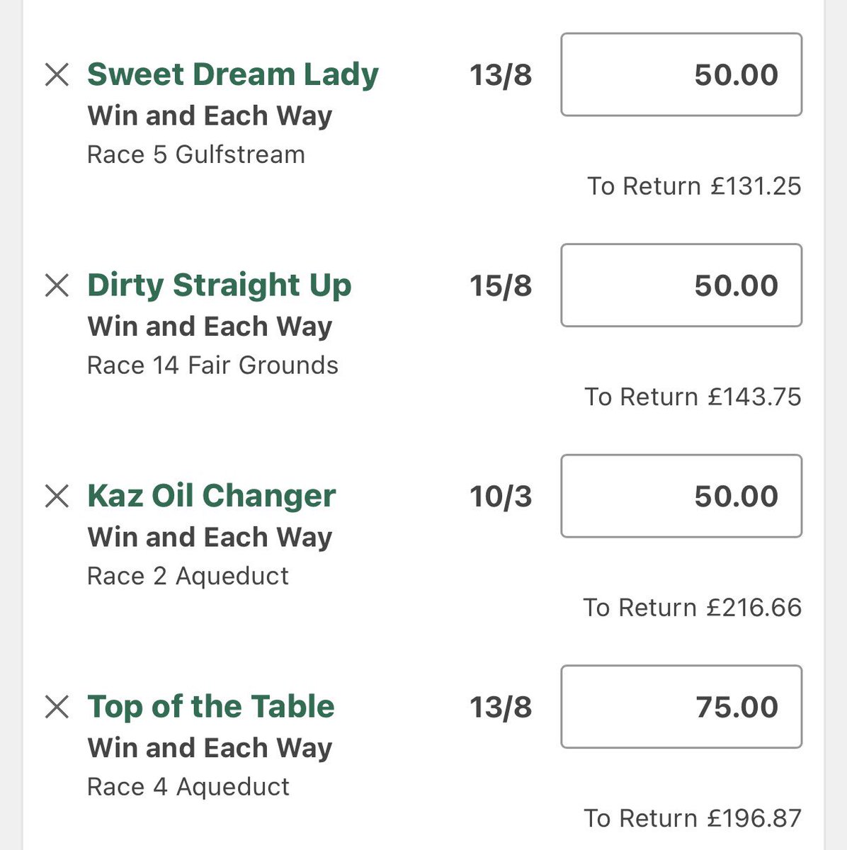 American Horse Racing Value Tips tweet media