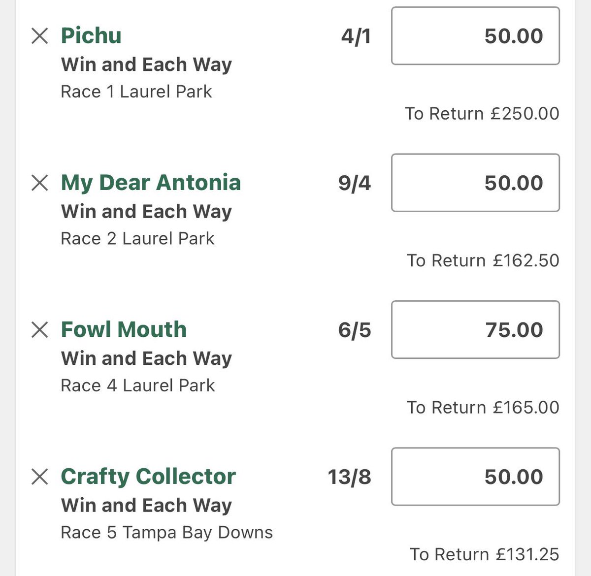 American Horse Racing Value Tips tweet media