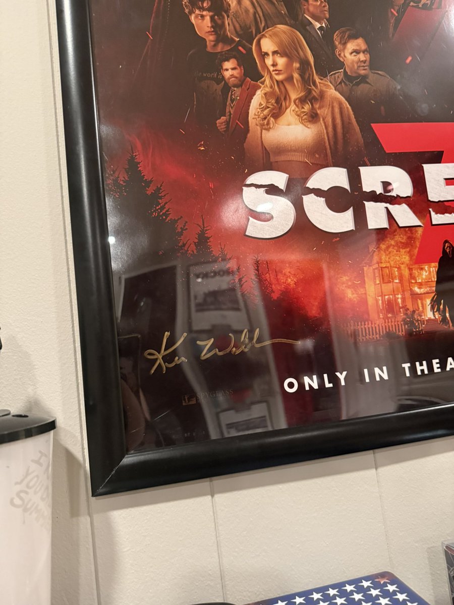 The fun part is over! No better way to close out this epic Scream 7 era. Huge thanks to <a href="/drafthouse/">Alamo Drafthouse ATX</a> &amp; <a href="/ScreamMovies/">Scream</a> for the Neve &amp; Kevin signed poster 🤩 #scream7