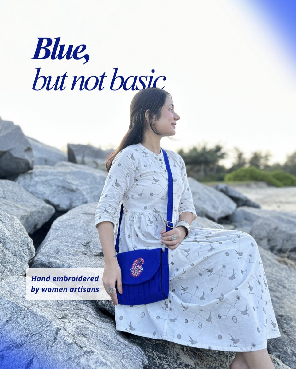 SamvitSudha's tweet photo. Handmade by the women artisans in Shirali, our Kimaya sling bag is made from cotton silk fabric with an intricate hand embroidery. It has an adjustable strap and is suitable for every occasion!
Visit: https://t.co/mpQXp3Bw0v
Call/WhatsApp: +91 9833668982
Mon to Sat - 11am to 7pm https://t.co/BNs66Rfdrg