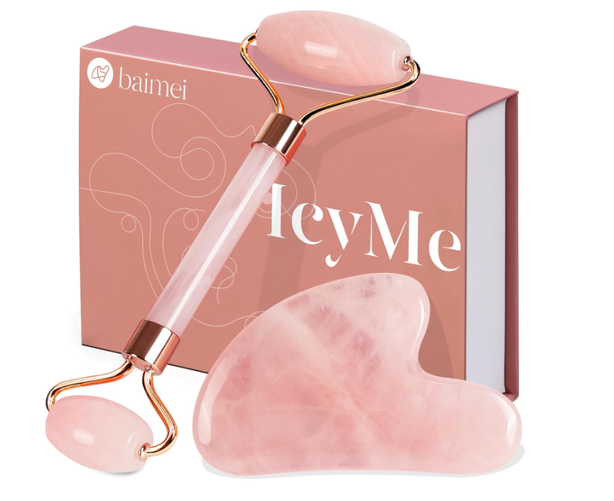 ItalyEstes's tweet photo. Refresh your skin with the BAIMEI IcyMe Jade Roller &amp; Gua Sha! Rose quartz tools reduce puffiness, relieve fine lines &amp; relax facial muscles.
💖 Only $9.48 (27% off!) – ships internationally!
Perfect self-care gift for men &amp; women.
https://t.co/TOPuvEqqXT

#Beauty #Skincare https://t.co/hoqEipq2EI
