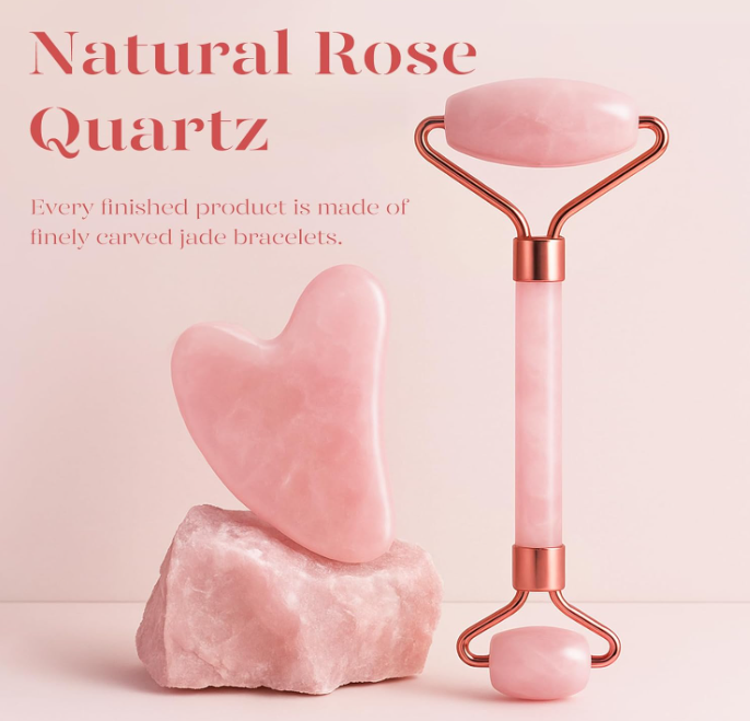 ItalyEstes's tweet photo. Refresh your skin with the BAIMEI IcyMe Jade Roller &amp; Gua Sha! Rose quartz tools reduce puffiness, relieve fine lines &amp; relax facial muscles.
💖 Only $9.48 (27% off!) – ships internationally!
Perfect self-care gift for men &amp; women.
https://t.co/TOPuvEqqXT

#Beauty #Skincare https://t.co/hoqEipq2EI