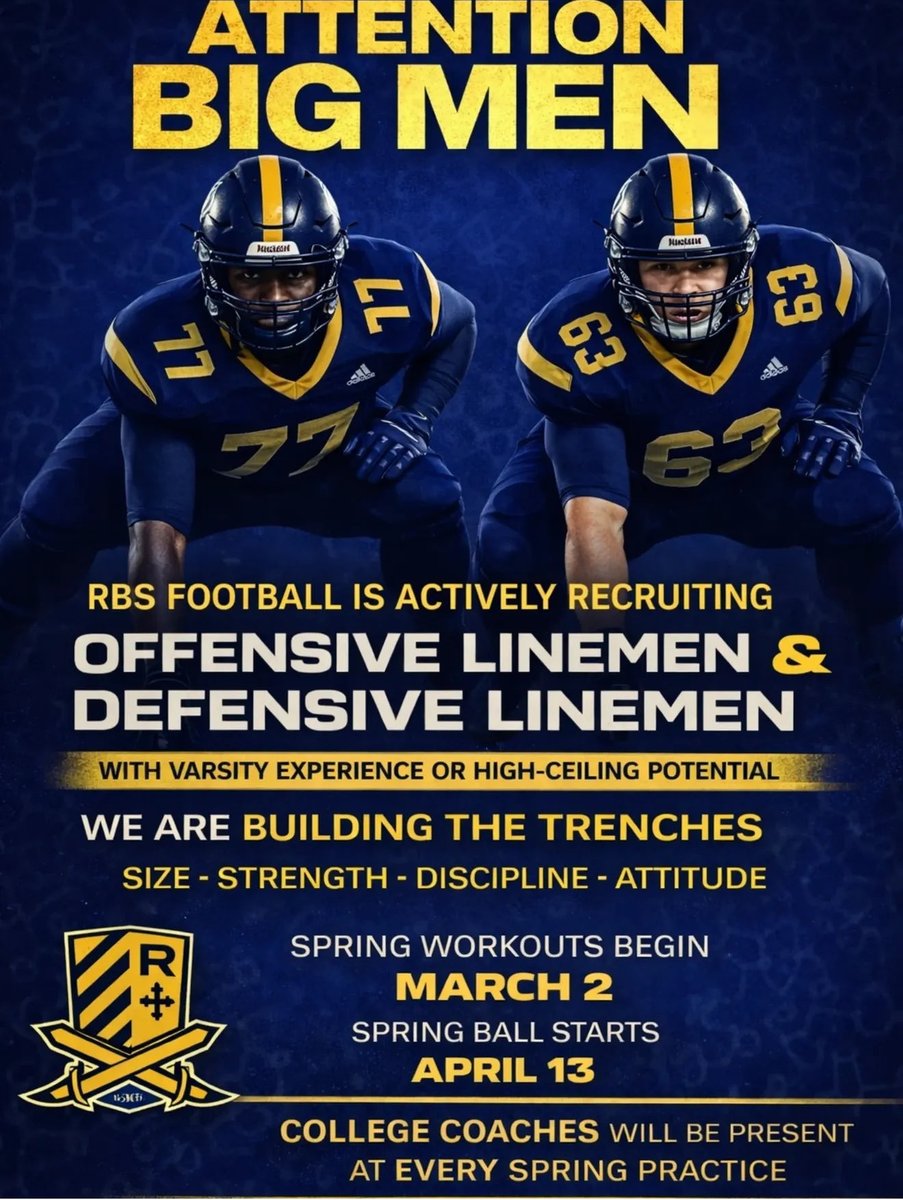 Riverdale Baptist Football tweet media