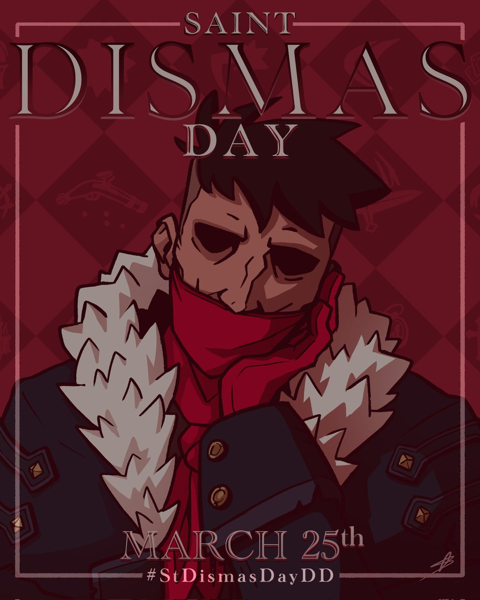 Os_Plague's tweet photo. Will you recognize and honor the gracious day of the hunted and elusive thief?

Celebrate the week of Saint Dismas Day (March 25th) by posting your creations of our favorite Highwayman! Let's keep our heads collected on #StDismasDayDD

#DarkestDungeon https://t.co/YffqwRaHpH
