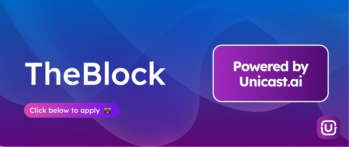 TheBlock is accepting sales requests! ✨

TheBlock provides a dedicated team for companies expanding into the Middle East across virtual assets, fintech, and AI.

✅ Check it out! - t.me/unicastjobs/25…