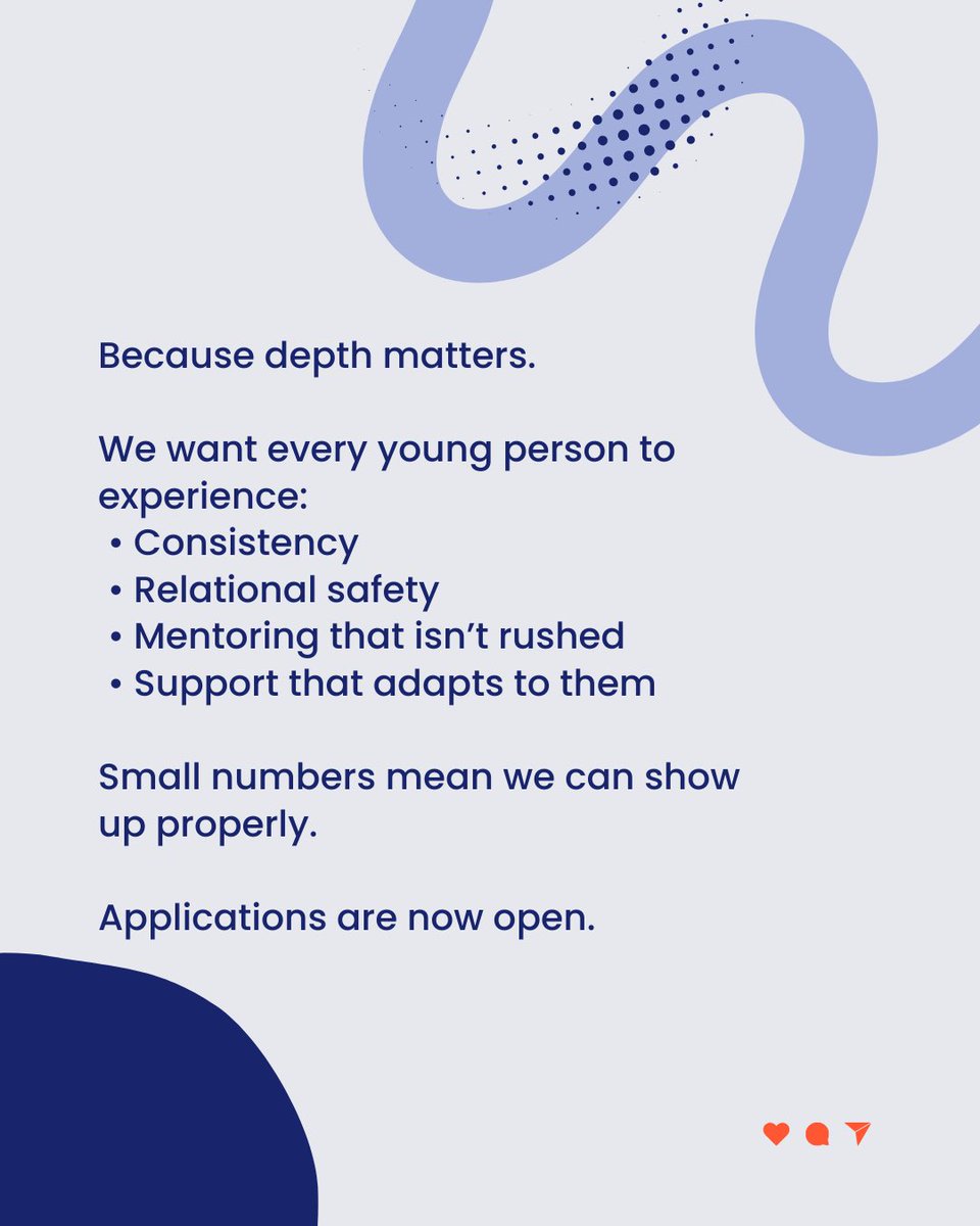 MovingMindSpace's tweet image. Why only 10 children?
Because depth matters.
 
Small numbers mean we can show up properly.

Applications are now open
 
movingmindspace.com/pages/contact

#SENSupport #SENMentoring #ConnectionFirst #FamilySupport #MovingMindSpace