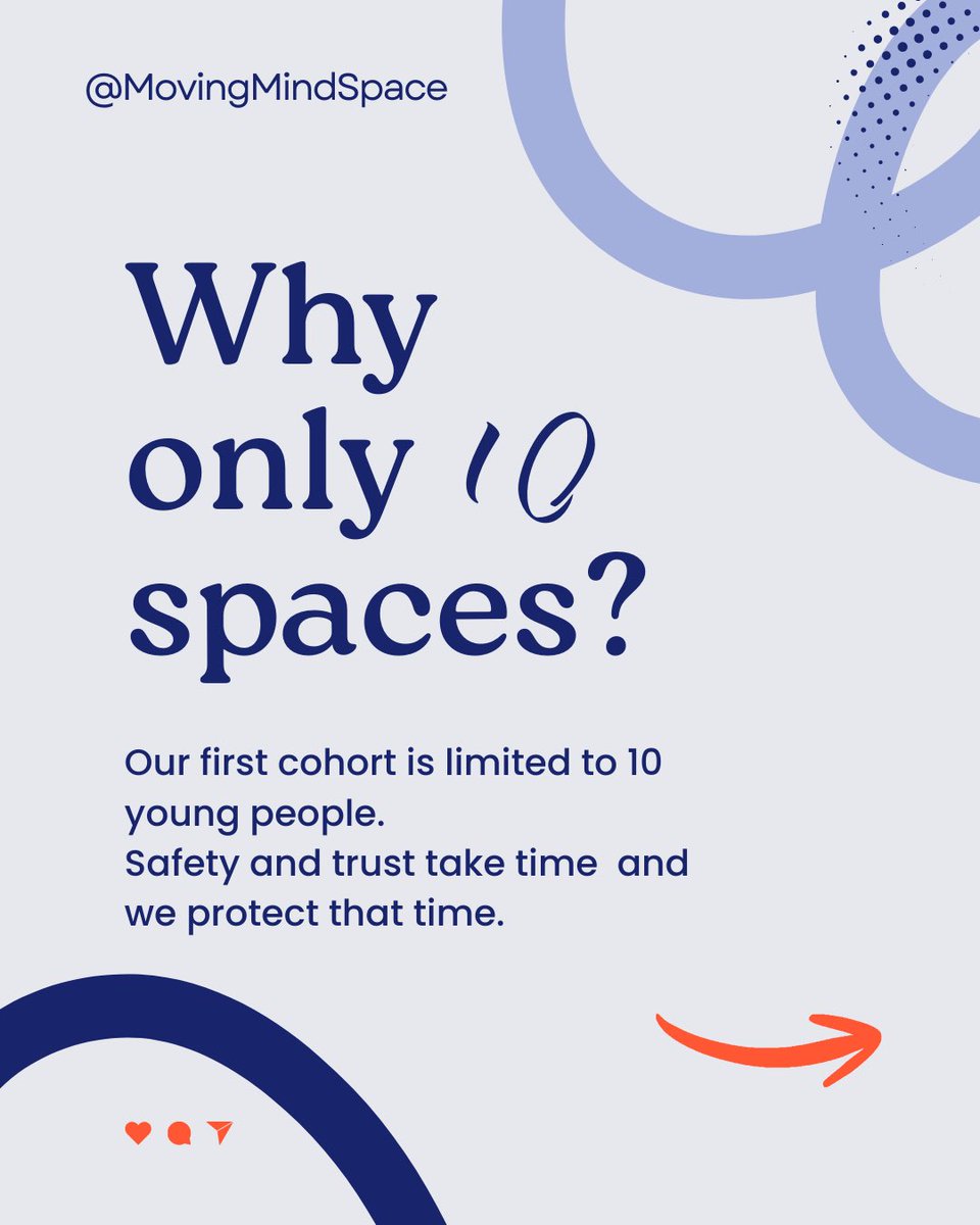 MovingMindSpace's tweet image. Why only 10 children?
Because depth matters.
 
Small numbers mean we can show up properly.

Applications are now open
 
movingmindspace.com/pages/contact

#SENSupport #SENMentoring #ConnectionFirst #FamilySupport #MovingMindSpace