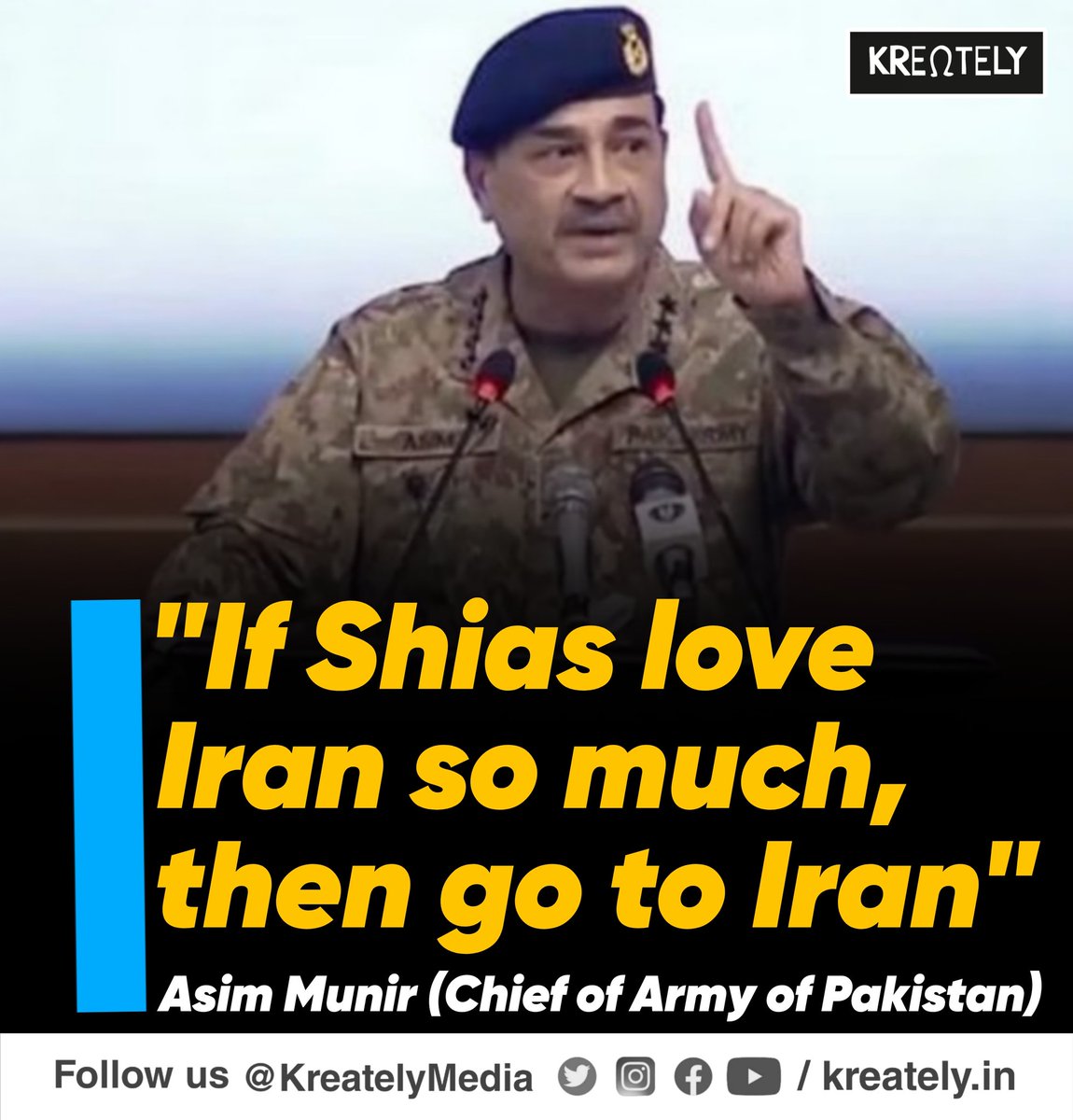 KreatelyMedia's tweet photo. Imagine the outrage if this was said in India https://t.co/c6xcwma31Z