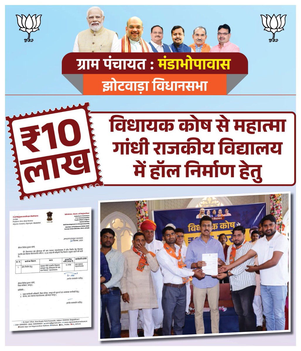 Col Rajyavardhan Rathore Office tweet media