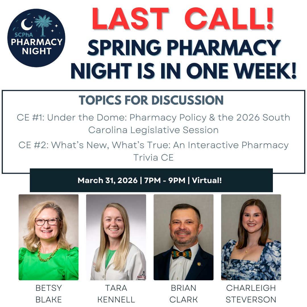 SC Pharmacy Association (SCPhA) tweet media