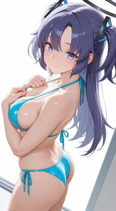 水着のユウカ タップ推奨(4K) #ブルアカ #BlueArchive SFW anime-style illustration. Yuuka Ilustração em estilo anime. ilustración de estilo anime. TAP TO IMAGE ! ブルーアーカイブ 블루아카이브 蔚蓝档案