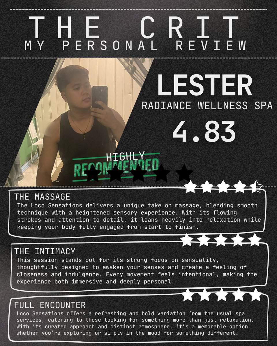 The Crit - Massage Review tweet media