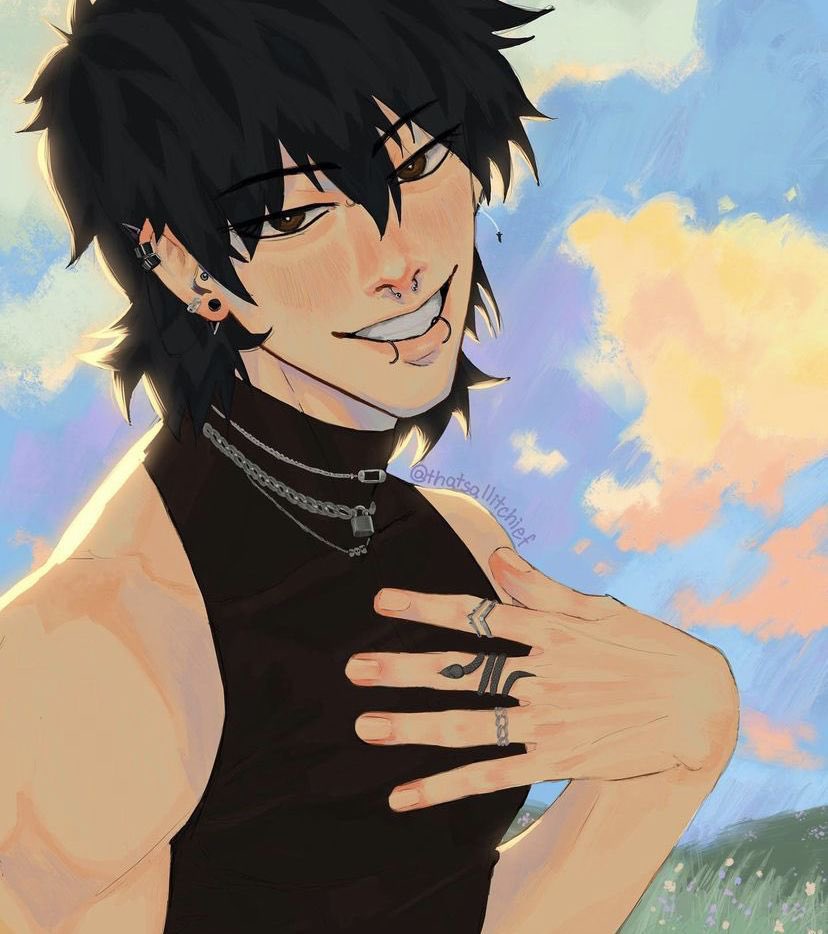 Tsuyu (College AU) tweet media