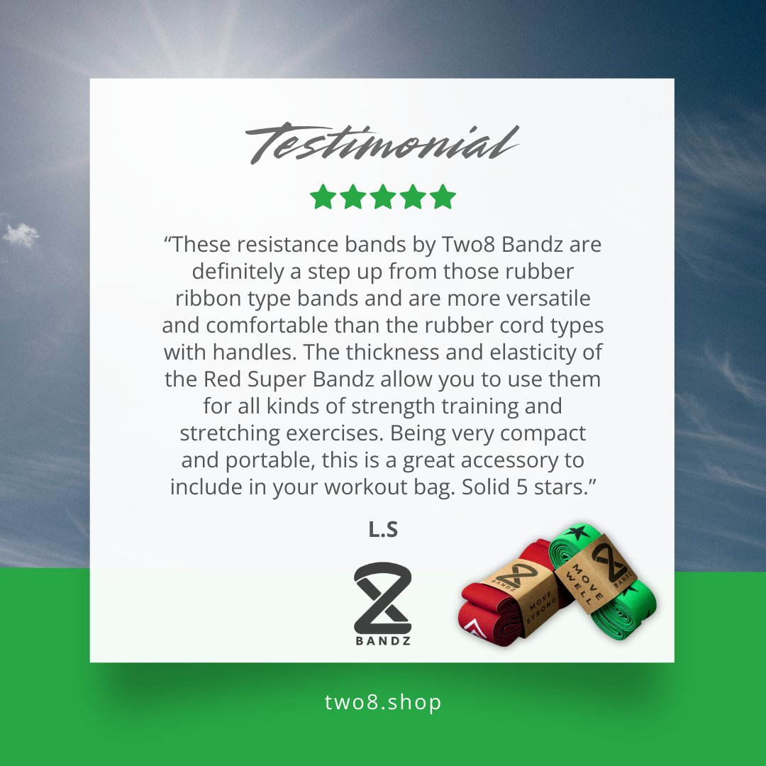 two8bands's tweet photo. Two8 Bands offer a stronger and more comfortable alternative to traditional rubber resistance bands.

Experience the difference yourself. Call (737) 637-4662 or explore the bands at https://t.co/D28UvG5Fln 

#two8Bands #MoveBetter #FitnessJourney https://t.co/hRvxWPzIAI