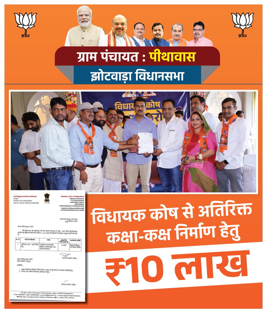 Col Rajyavardhan Rathore Office tweet media