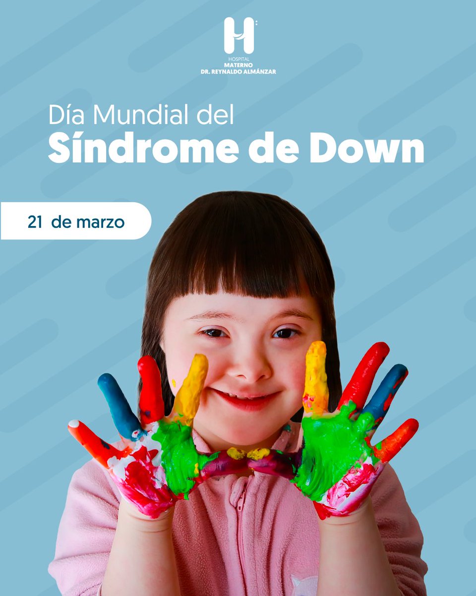 💙 Hoy conmemoramos el Día Mundial del Síndrome de Down, una fecha para promover la inclusión, el respeto y la igualdad de oportunidades para todas las personas.

✨ Fomentemos juntos una cultura de aceptación, diversidad y cariño.

#efemeridehoy #HMRA