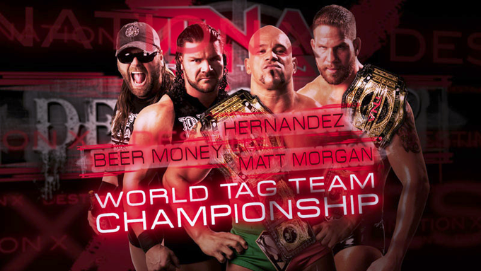wrestle_hist's tweet photo. 3/21/2010
Hernandez & Matt Morgan defeated Beer Money, Inc. to retain the TNA World Tag Team Championship at Destination X from the Impact Zone in Orlando, Florida.
#TNA #DestinationX #Hernandez #MattMorgan #BeerMoneyInc #JamesStorm #RobertRoode #TNAWorldTagTeamChampionship https://t.co/M108nzlTda