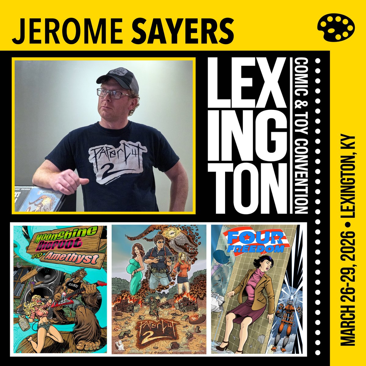 studiosandman's tweet photo. Hey Everyone, Great News!

The @lex_con event is 5 DAYS away, and I'll be appearing at the show next week alongside several guest artists!  

Both @SayersArt and @MaCaaaaw will be special guests at my STUDIO SANDMAN booth this year!  

THIS YEAR... I'm happy to announce the premiere of my FIRST Christian Comic Book Series... Growing Families Presents: God's Story!  This Christian comic book series is 1 of 2 books I'm making for Asbury Theological Seminary of Wilmore, KY!  

God's Story is a 16 Page Book, briefly summarizing the OLD and NEW Testaments for a younger audience.  The comic also comes with reader and family activities when you complete reading the book!