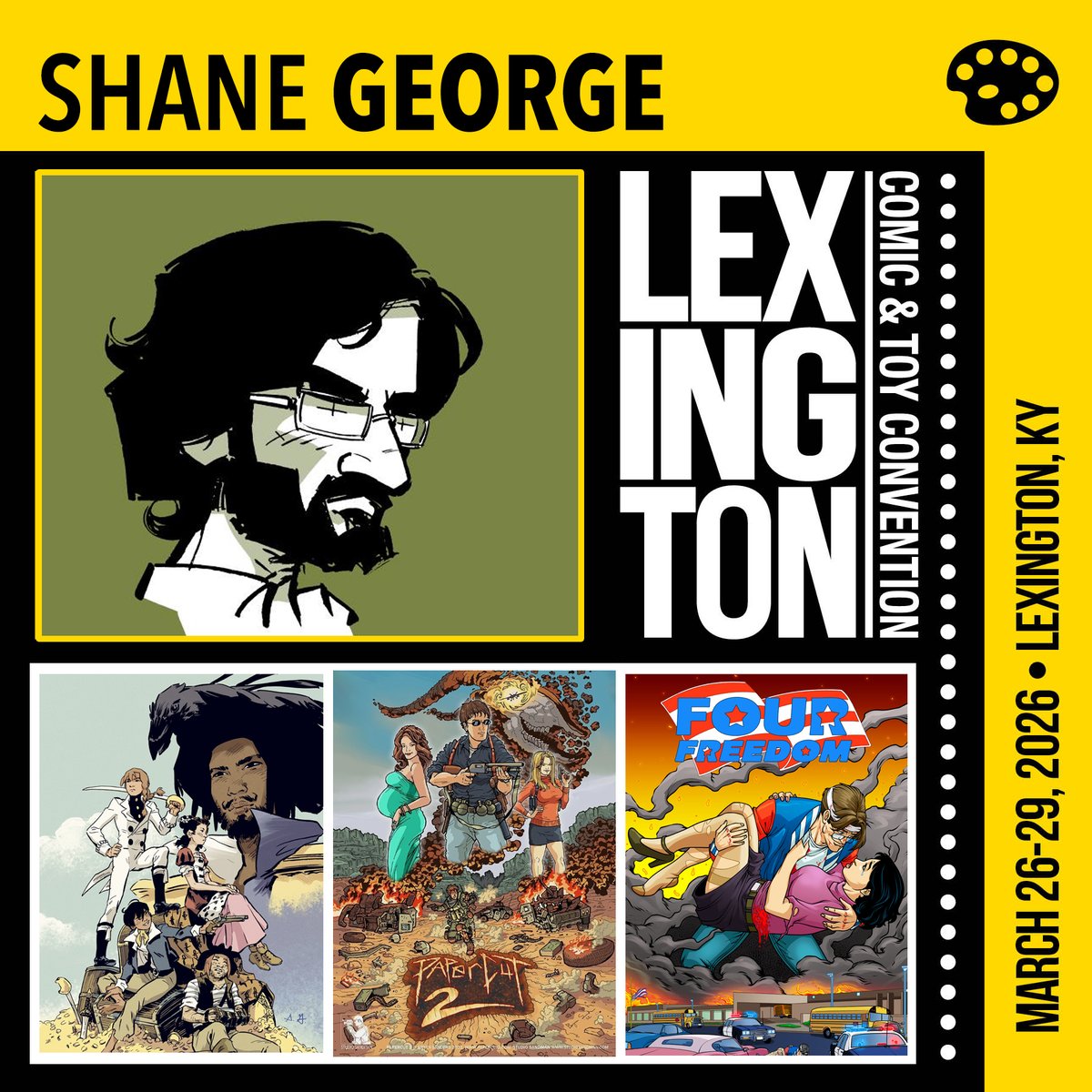 studiosandman's tweet photo. Hey Everyone, Great News!

The @lex_con event is 5 DAYS away, and I'll be appearing at the show next week alongside several guest artists!  

Both @SayersArt and @MaCaaaaw will be special guests at my STUDIO SANDMAN booth this year!  

THIS YEAR... I'm happy to announce the premiere of my FIRST Christian Comic Book Series... Growing Families Presents: God's Story!  This Christian comic book series is 1 of 2 books I'm making for Asbury Theological Seminary of Wilmore, KY!  

God's Story is a 16 Page Book, briefly summarizing the OLD and NEW Testaments for a younger audience.  The comic also comes with reader and family activities when you complete reading the book!