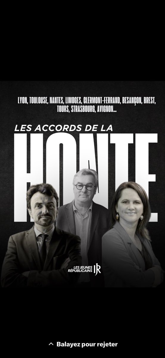 Aller les Nantais(es) dès demain votons contre <a href="/Johanna_Rolland/">Johanna Rolland</a> cette Maire qui s’est associé à des Antisémites #LFI_islamo_gauchistes_antisémites 
UNE HONTE pour notre ville de Nantes 😡
Je ne veux pas #LFISTE dans notre Mairie ! SVP 🙏🏻 sanctionnez Le #PS 
En 🗳️ <a href="/Foulques44/">Foulques Chombart de Lauwe</a> ✅👍🏻