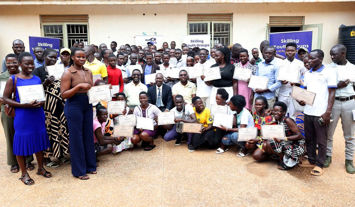 Film_256's tweet photo. Day 5/5: A powerful close to the weeklong ICT & Multimedia Workshop.

Trainees showcased impressive group projects, reflecting creativity and cultural relevance. The D/RDC, Mr. Obonyo, urged participants to continue producing content that preserves and promotes their heritage.

Over 100 youths were awarded certificates, marking a significant milestone in digital skills development.

Supported by @UCC_Official, @MoICT_Ug, and @Film_256. #ICT #YouthEmpowerment #DigitalSkills
