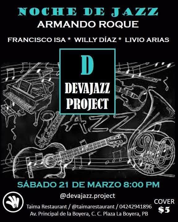 AcaCaracas's tweet photo. #AcáCaracas de sábado con NOCHE DE JAZZ🎷🥁🎸🎼 en Taima Restaurant #LaBoyera
⏰️ 8:00 pm. https://t.co/4lsabulBwi