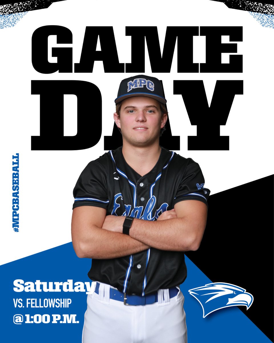 MPCAthletics's tweet image. It’s game day for #MPCBaseball!

Today against Fellowship at 1:00 p.m. Don’t forget to bring your canine companion! 

#MPCWAY | #FunToWatch