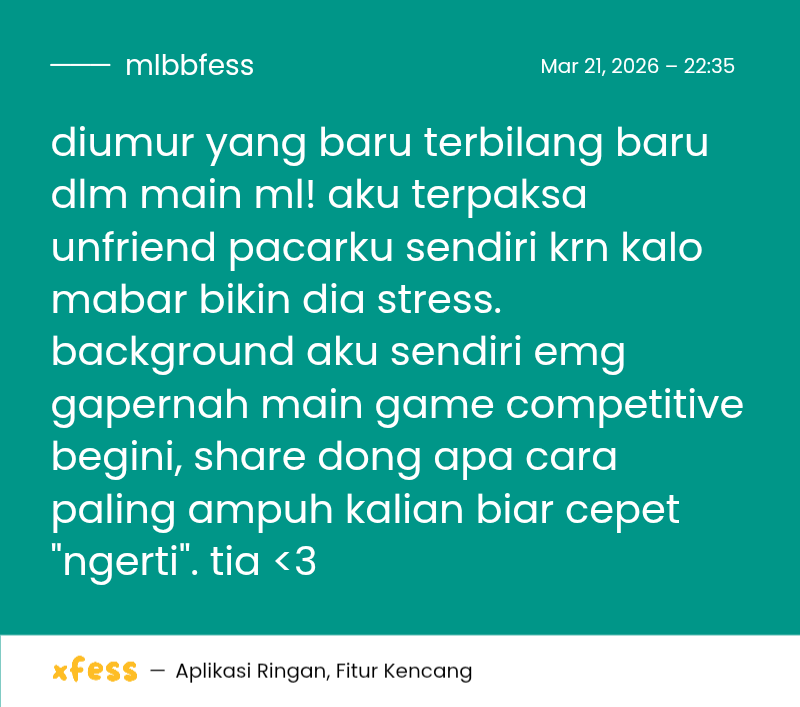 Mobile Legends Menfess tweet media