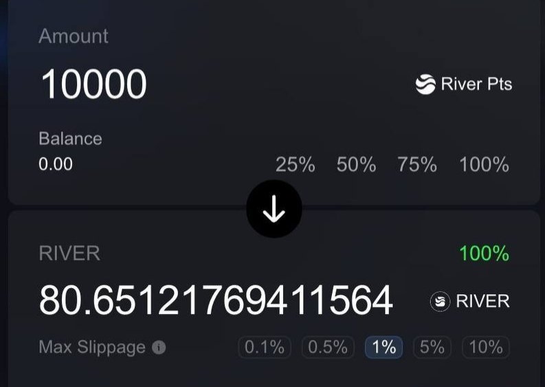 Each person can earn upto 10k points.
It would get you 2k $ .
$RIVER would be 50 $ soon .
It all over x 

Do not fall for this .
It true ATH is 87.7 $ that does confirm anything .
It's already too crowded in here 128,250 members participating on Season 4. 

<a href="/River4fun/">River4FUN 🐝</a> #RiverPts