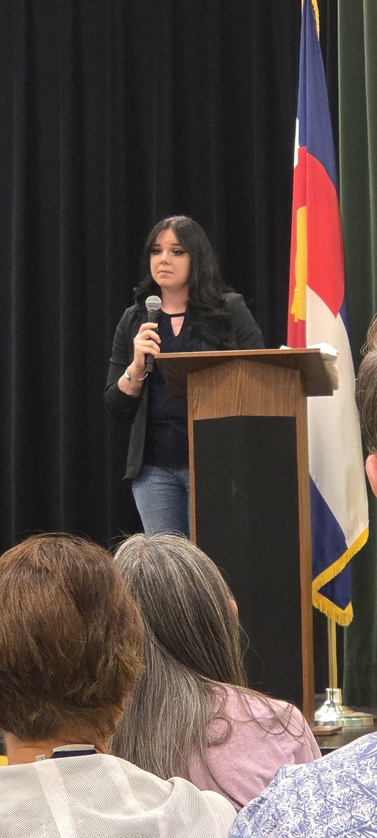 CO_CD2Delagate's tweet photo. Kelley Dennison running for CD2. Read her speech. Young, motivated but inexperienced in politics. We actually have a candidate but she has a hard push to go against the Democratic machine in Boulder County. Good luck. https://t.co/GOi3gxjLfG