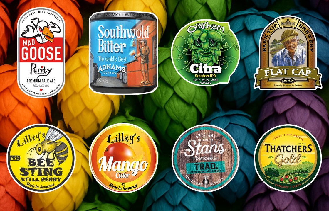ManandScythe's tweet photo. Beer Board: https://t.co/7ql4F4HYzh
@Purityale @Adnams @OakhamAles @BankTopBrewery @lilleyscider @thatchers_cider 
#RealAleFinder https://t.co/QlN7zIP7s3