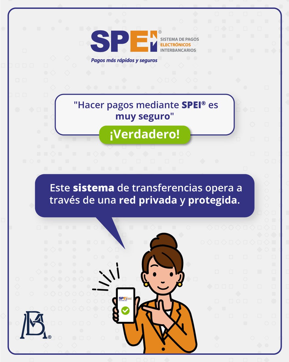 Banxico's tweet photo. ¿Verdadero o falso? Versión #SPEI.
#BancodeMéxico https://t.co/CTNMiiAhAi