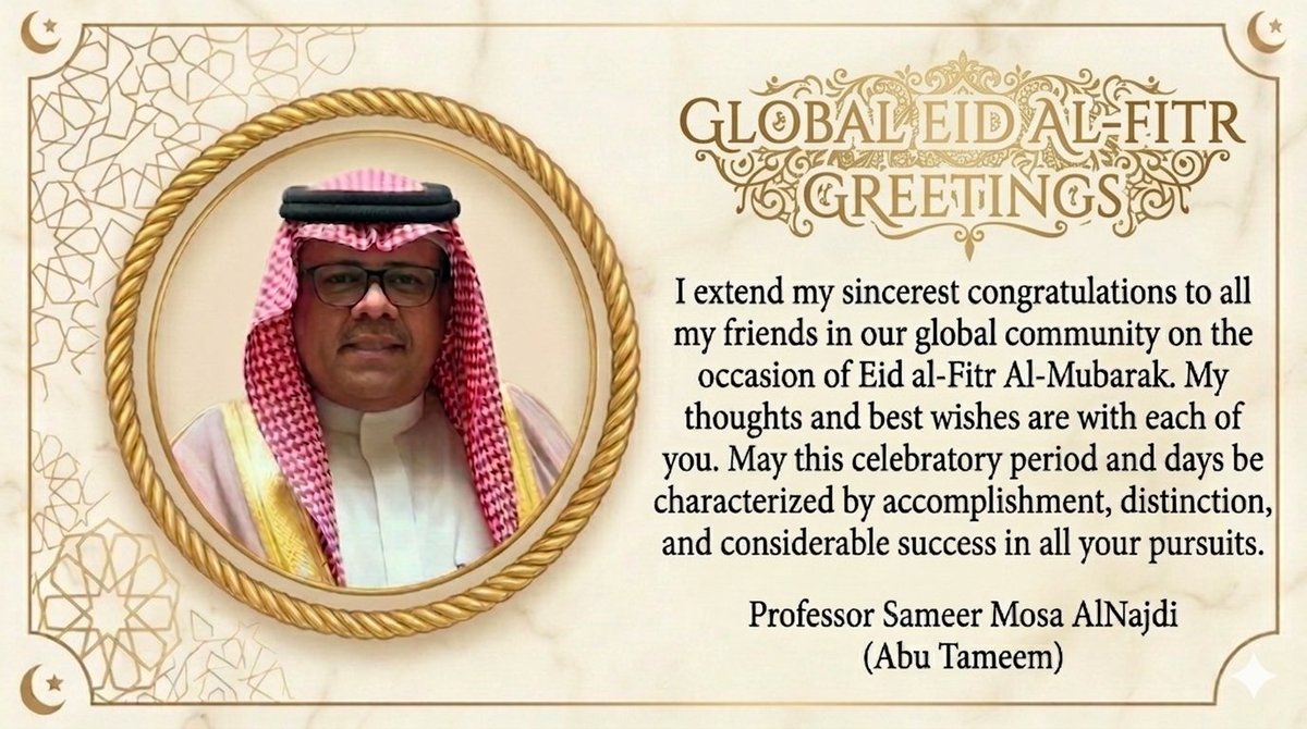 أ.د. سمير بن موسى النجدي Prof. Sameer M. AlNajdi tweet media