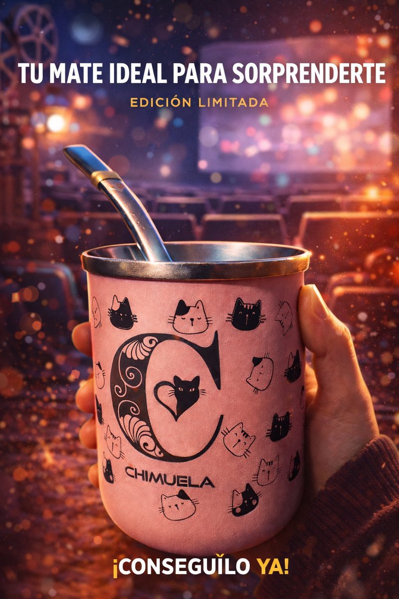 GataChimuela's tweet photo. ¡Tu compañero ideal para cada momento! ✨ 🧉
​Llevá el diseño y la calidez de nuestra Edición Limitada a donde vayas. Un mate pensado para quienes buscan algo único y especial. 🐾💖
​✅ Calidad premium
✅ Diseño exclusivo Chimuela
🔥 ¡Pocas unidades disponibles! +5491121634022 https://t.co/GUbFLOdI1K